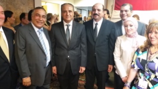 Egyptian Ambassador Ahmed Farouk with Atef Elbeialy